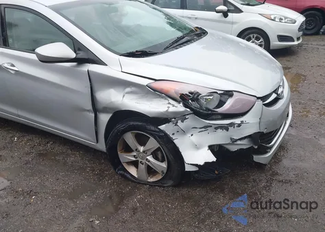 2013 Hyundai Elantra Gls из США, поврежденный, VIN 5NPDH4AE5DH343827